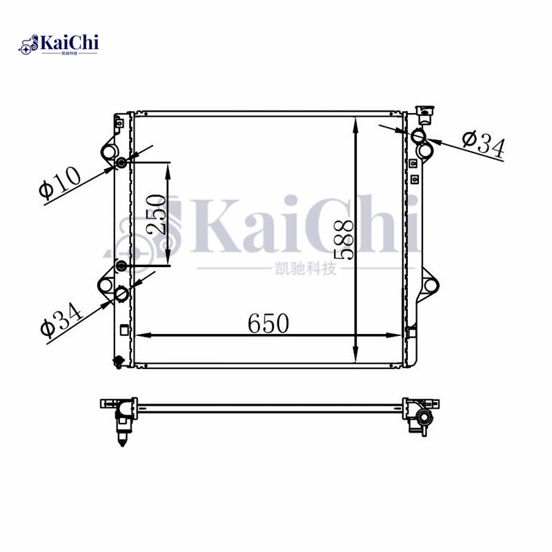 2580 Auto Cooling Radiator Toyota 4Runner 4.0L 2003-2009 Toyota Land Cruiser 4.0VVTI 2003-2010