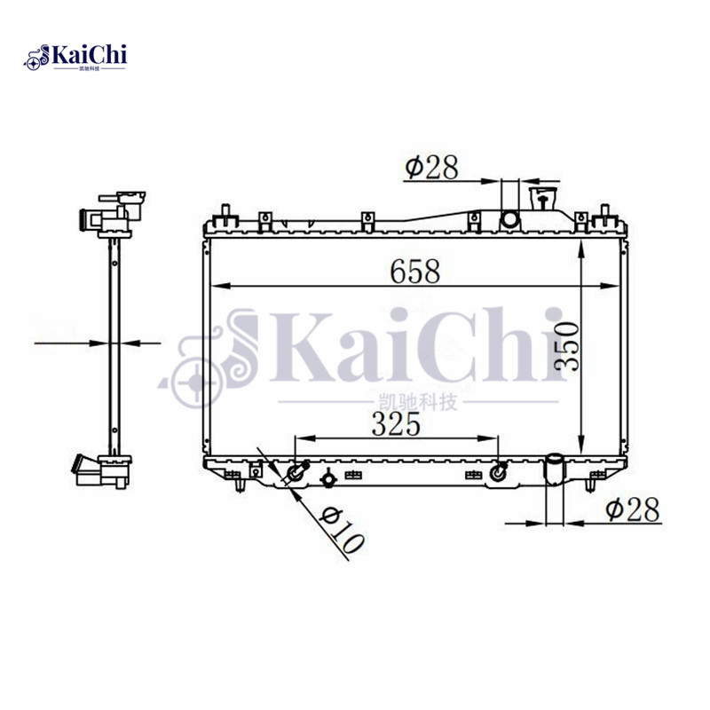 2354 Auto Parts Radiator Honda Civic L4 1.7L 2001-2005