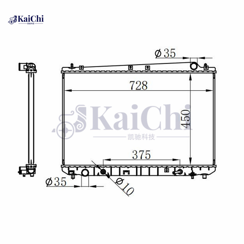 2427 Aftermarket Auto Radiator Toyota Sienna V6 3.0L 1998-2003