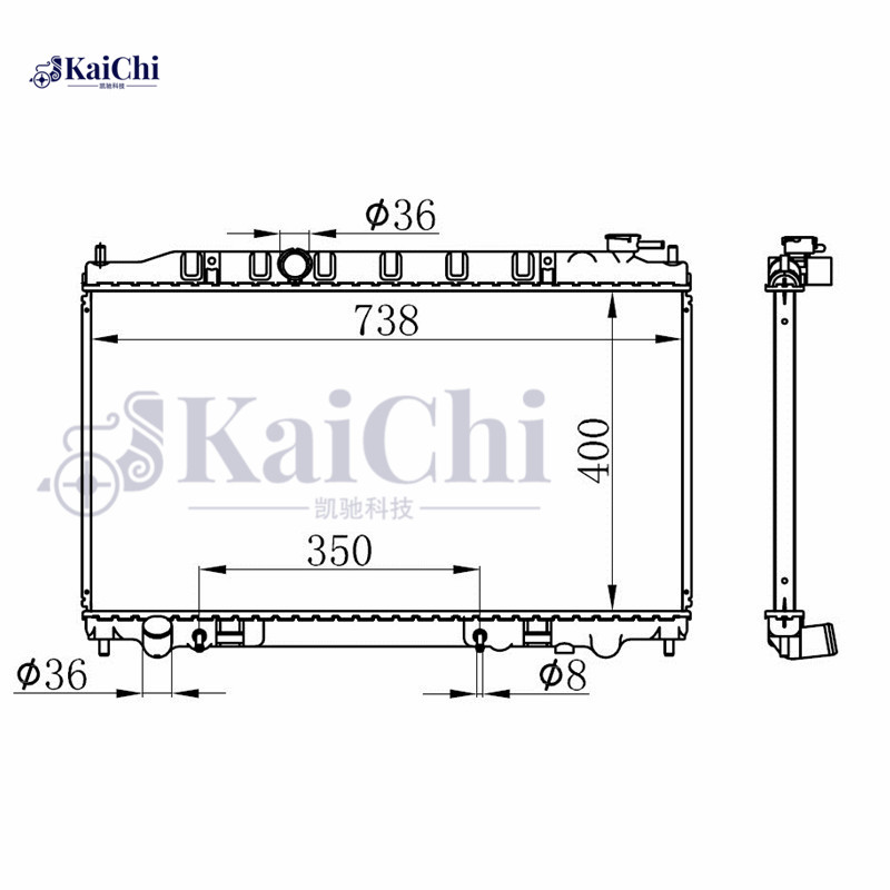 2414 Auto Radiator Nissan Altima L4 2.5L 2002-2006