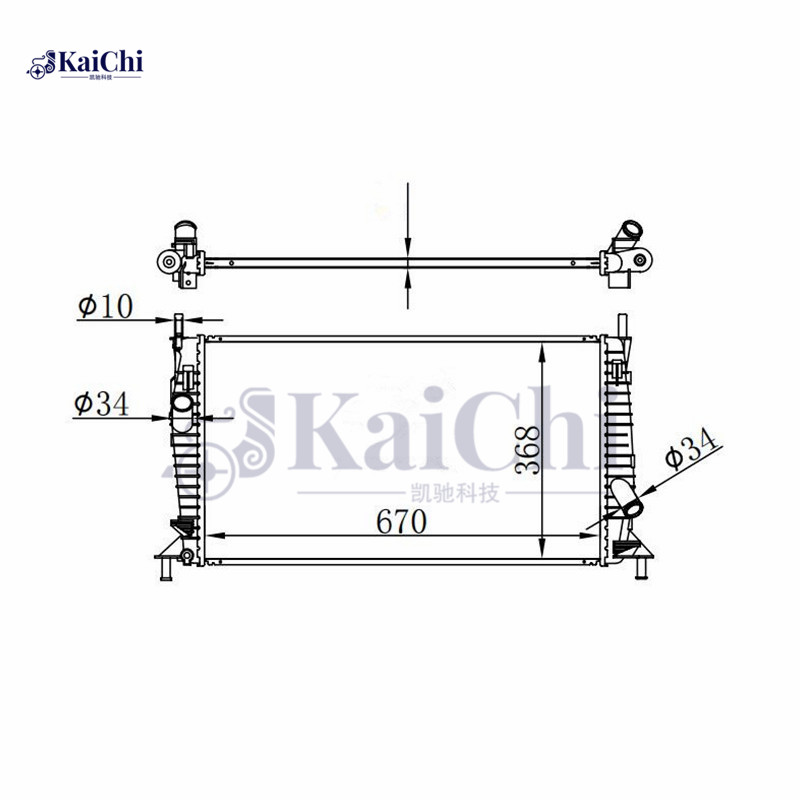 2696 Engine Cooling Radiator Mazda 3 2.0L/2.3L 2004-2009