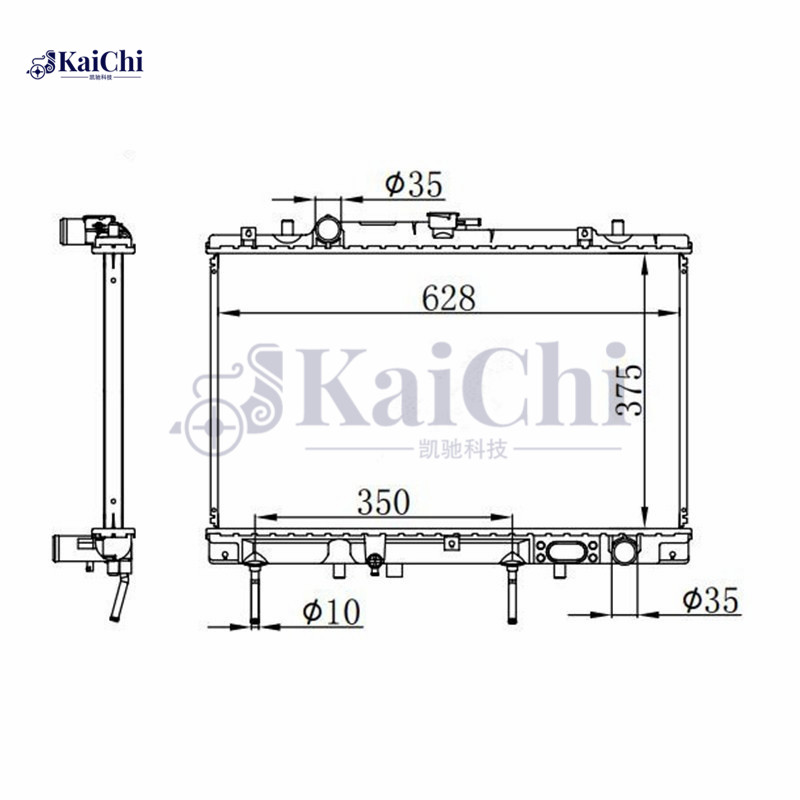 2073 Car Radiator Mitsubishi Montero Sport 2.4L 1997-1999