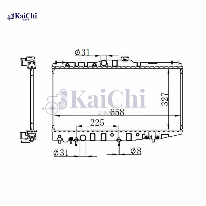 537 Aftermarket Auto Radiator Toyota Corolla 1.6L 1988-1992 / Geo Prizm 1.6L 1989-1992