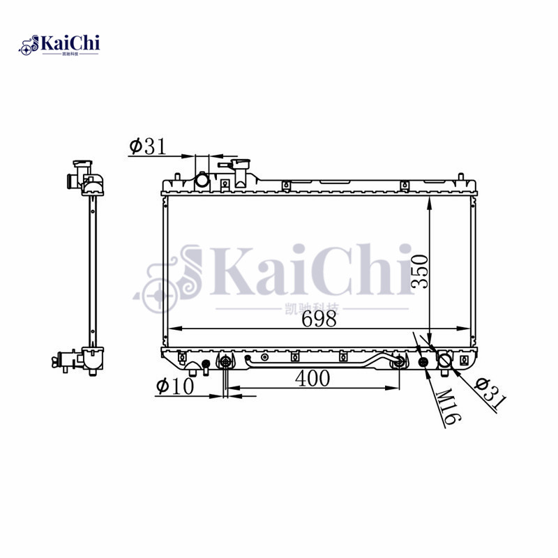 2292 Aluminum Core Auto Radiator Toyota RAV4 2.0L 1998-2000