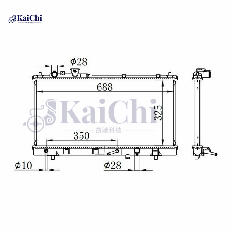 2303 Auto Engine Cooling Radiator Mazda Protege 1.6L/1.8L/2.0L 1999-2003 / Mazda Protege5 2.0L 2002-2003