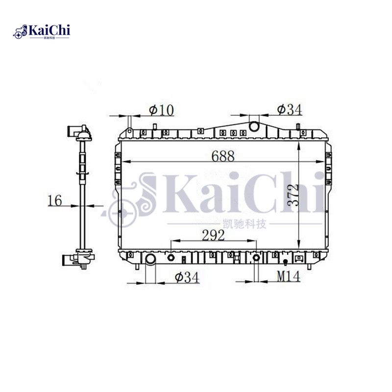 2788 Auto Radiator For 04-10 Chevrolet Optra/04-08 Suzuki Forenza Reno 2.0L