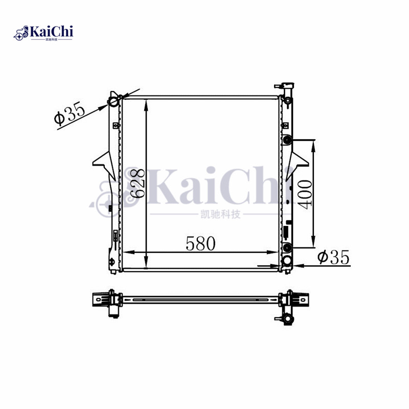 2962 Engine Cooling Radiator Kia Sorento 3.3L/3.8L 2007-2009