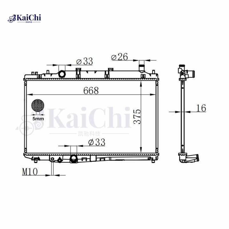 13539 Car Radiator replacement Honda HR-V 1.8L 2016-