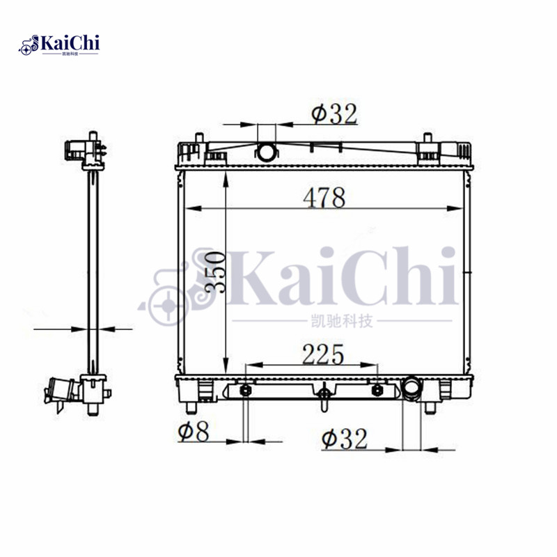 2890 Auto Engine Radiator Toyota Yaris 1.5L 2006-2019 / Scion xD 1.8L 2008-2014
