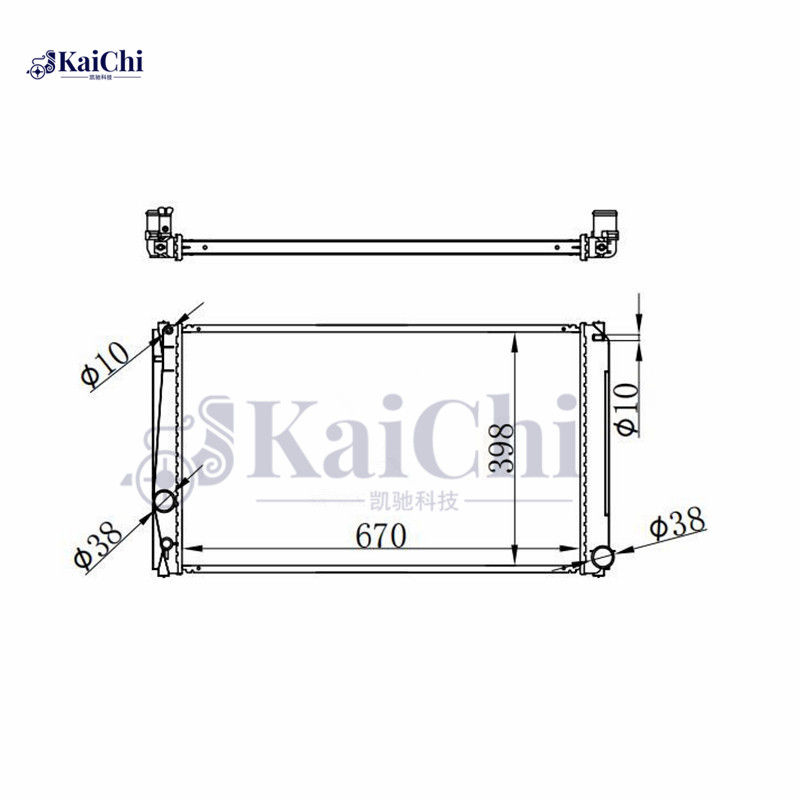 2891 Aluminum Core Auto Radiator Toyota RAV4 2.4L/2.5L 2006-2018