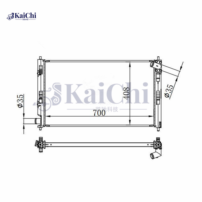 2978 Auto Radiator Mitsubishi Lancer 2.0L 2008-2015 / Mitsubishi Outlander 2.4L/3.0L 2007-2009