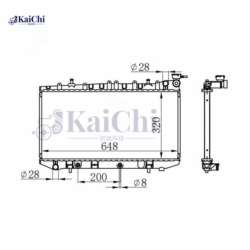 1317 Replacement Auto Radiator Nissan Sentra 1.6L/2.0L 1991-2000 / Nissan 200SX 2.0L 1995-1998