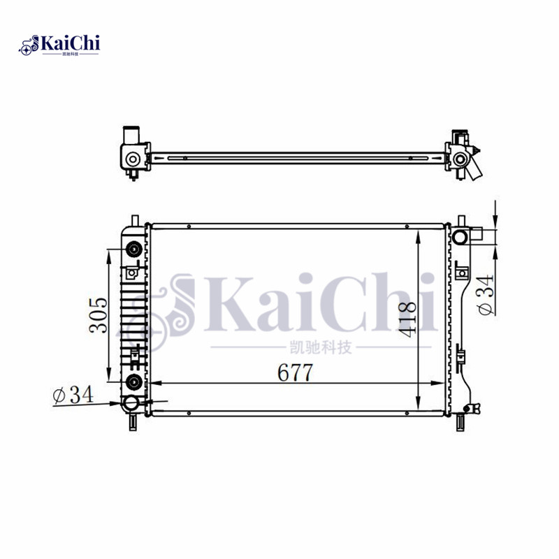 13054 Radiator For 08-17 Chevy Equinox/10-17 GMC Terrain 2.4L 3.0L 3.6L/07-09 Suzuki XL-7 3.2L 3.6L
