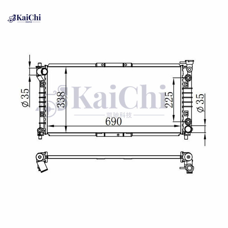 1323 Car Radiator Mazda 626 2.0L 1993-1997 / Mazda MX-6 2.0L/2.2L 1992-1997