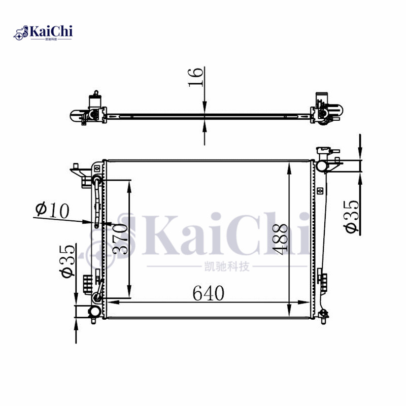 13150 Auto Cooling Radiator Hyundai Tucson 2.0L/2.4L 2010-2015 / Kia Sportage 2.4L 2011-2016