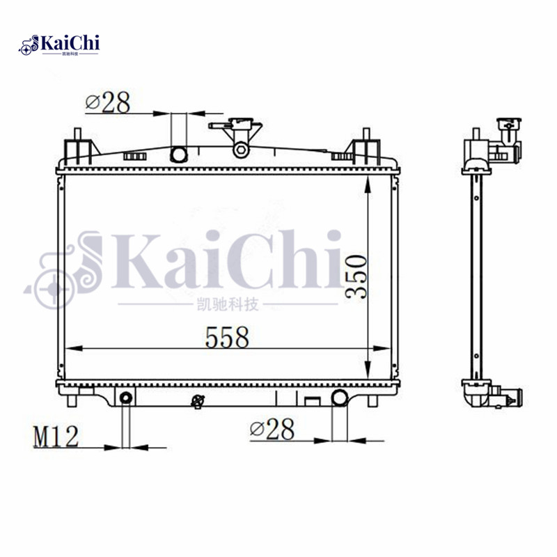 13233 Aluminum Core Radiator Replacement Mazda 2 1.5L 2011-2014