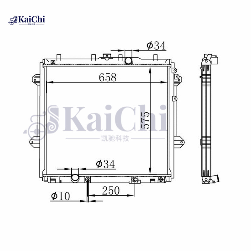 13251 Aluminum Core Cooling Radiator Toyota 4Runner 4.0L 2010-