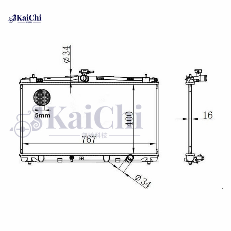 13338 Radiator Engine Cooling Lexus ES300h 2.5L 2013-2018 / Lexus ES350 3.5L 2013-2018