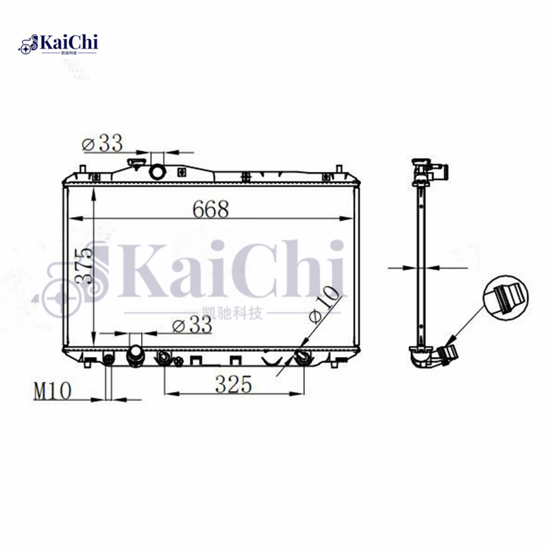 13360 Auto Engine Radiator Acura ILX 2.0L 2013-2015