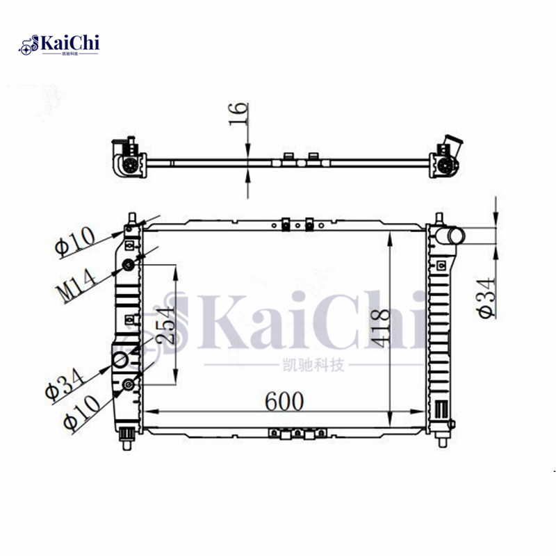 2873 Radiator For 04-08 Chevrolet Aveo Aveo5 1.4L 1.5L 1.6L/07-08 Pontiac G3 1.6L/07-09 Suzuki Swift 1.5L