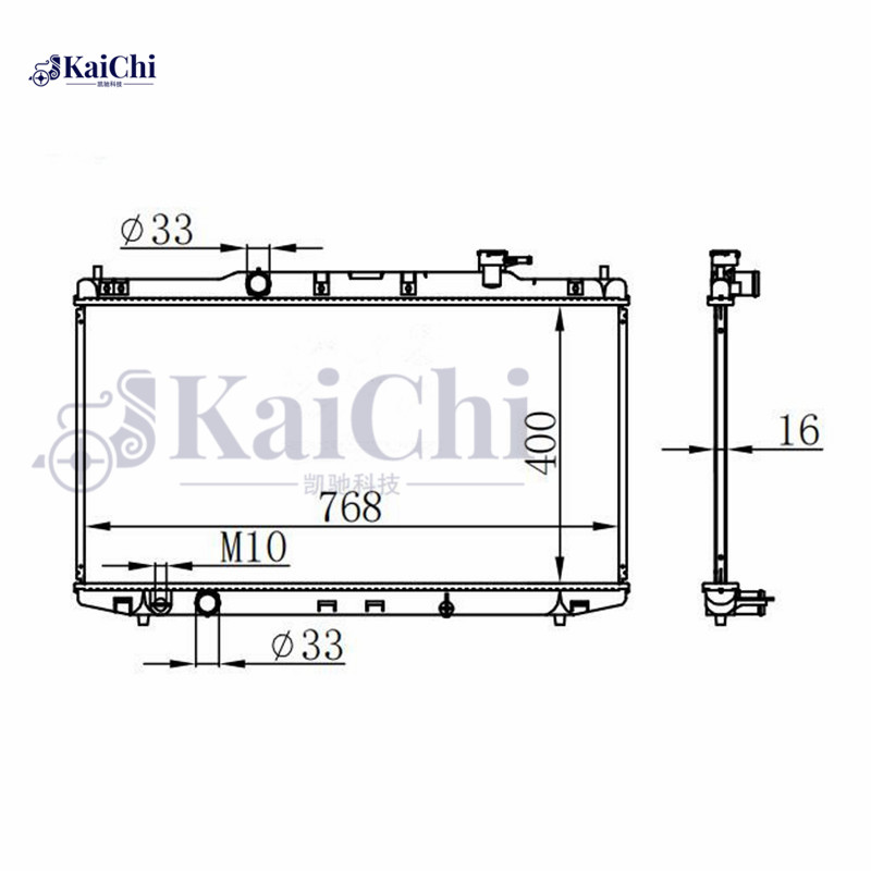 13363 Engine Cooling Radiator Honda Accord 2.4L/3.5L 2013-2017 / Acura TLX 2.4L 2015-2020