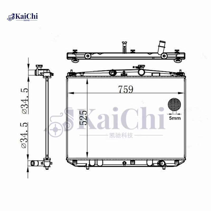 13530 Auto Engine Radiator Toyota Highlander 2.7L/3.5L 2014-2015