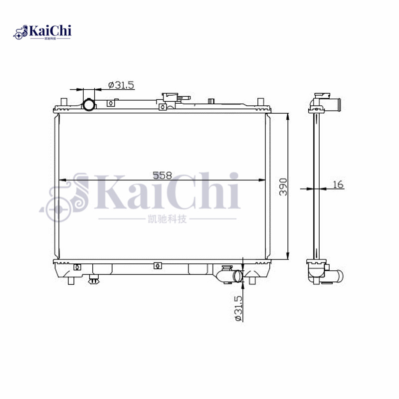 62409A Auto Radiator Mazda 323 1.6L 1990-1994 Manual / Mazda Protege 1.8L 1990-1995 Manual