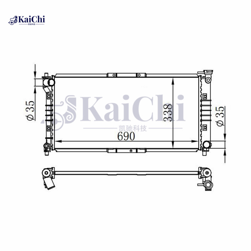 62392A Car Radiator Mazda 626 IV 1.8i/1.8L/2.0i 1991-1997 Manual / Mazda 626 V 1.8L/2.0L 1997-2002 Manual / Mazda MX-6 2.0L 1992-1997 Manual