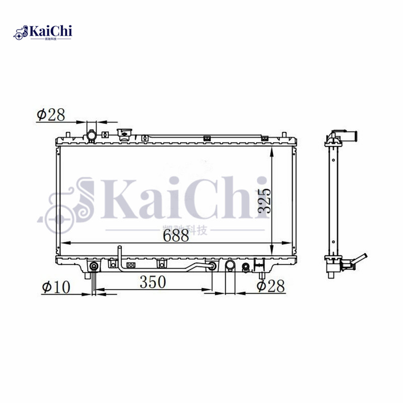 1704 Replacement Auto Radiator Mazda Protege 1.5L/1.8L 1995-1998 / Mazda 323 1.5L/1.8L 1992-2003