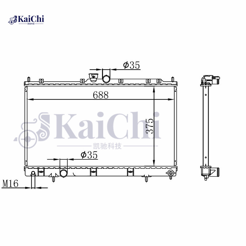 MR497740 Aftermarket Radiator Mitsubishi Lancer VII 1.3L/2.0L 2003-2013 Manual