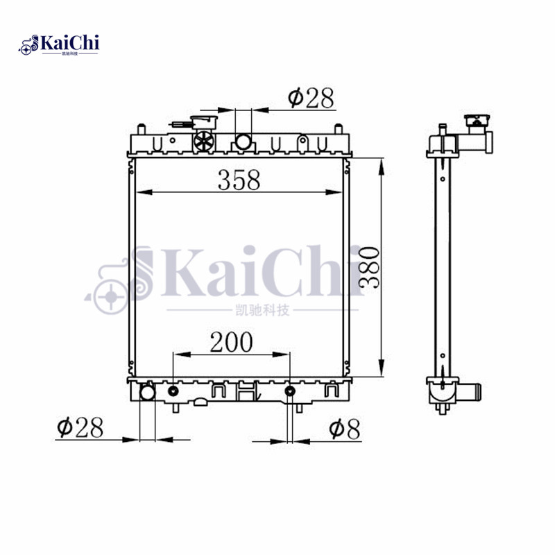 629871 Aftermarket Car Radiator Nissan Micra II K11 1.0i/1.3i/1.4i/1.5D 1992-2003