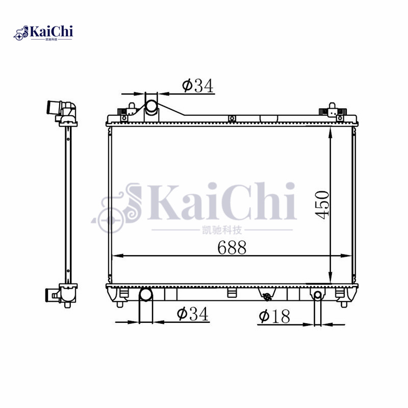 64201 Spare Auto Parts Radiator Suzuki Grand Vitara MK II JB419 1.9DDiS All-wheel Drive 2005-2015 Manual