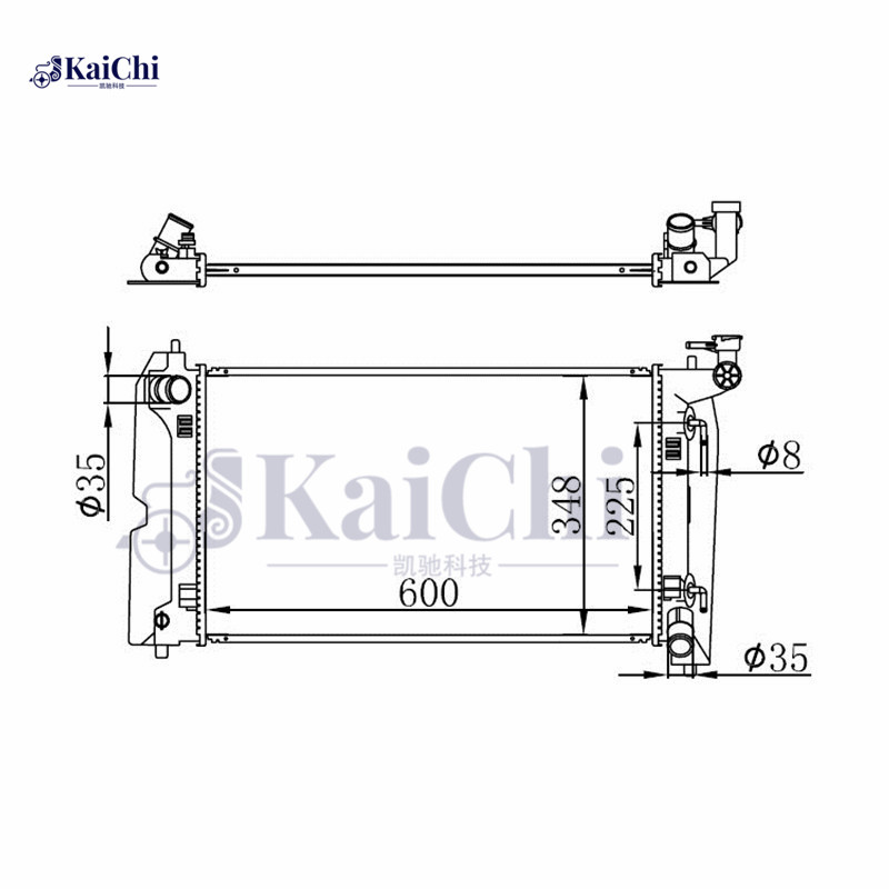 64648A Replacement Auto Radiator Toyota Avensis 1.8VVTi 2003-2008 / Toyota Corolla 1.6VVTi 2001-2008