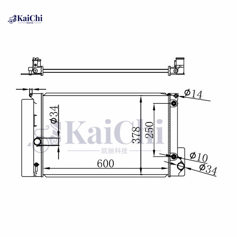 64694 Auto Parts Radiator Toyota Avensis ZRT272 2.0 VVTi 2008-2018 / Toyota Avensis Estate/Wagon ZRT272 2.0 VVTi 2008-2018