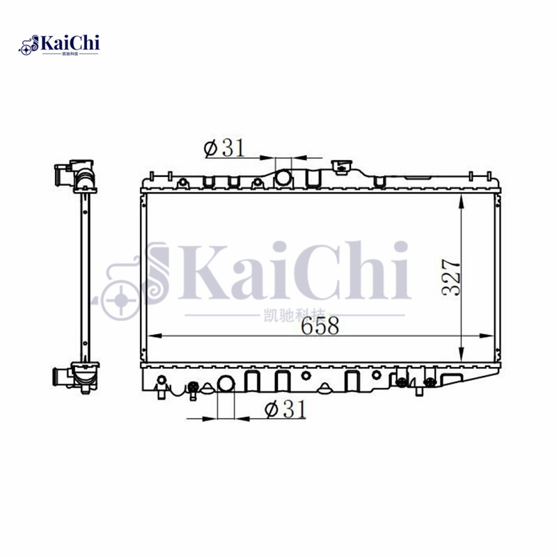 64718 Aftermarket Auto Radiator Toyota Corolla 1.3i/1.3L/1.6i/1.6L 1987-1992 Manual / Toyota Carina MK V 1.6L 1987-1992 Manual