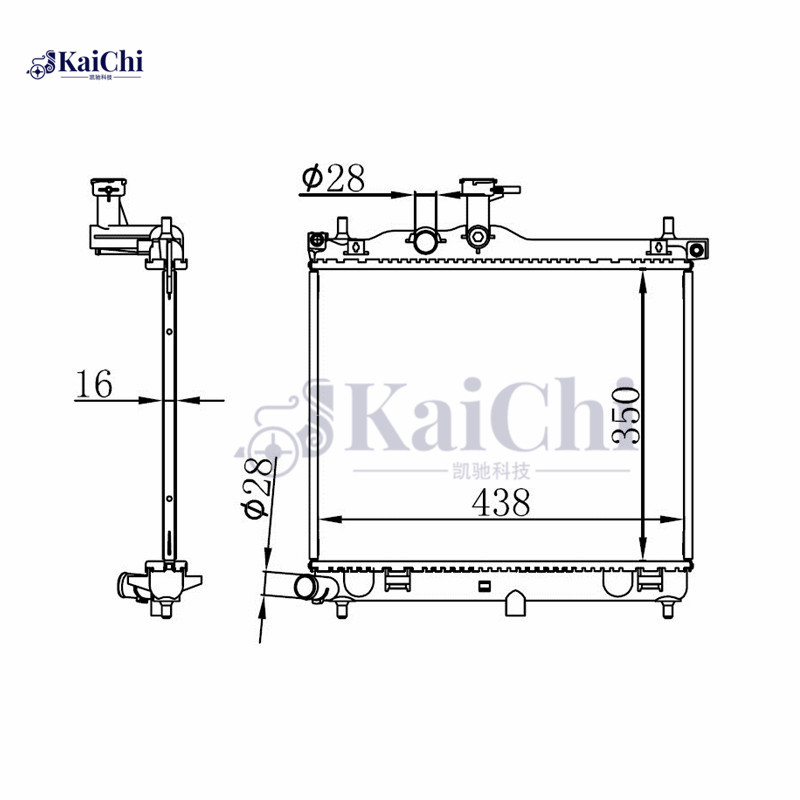 67610 Auto Spare Parts Radiator Hyundai i10 MK I PA 1.1CRDi 2008-2011 Manual / Hyundai i10 MK I PA G4HG 1.1L 2007-2013 Manual / Hyundai i10 MK I PA G4HG 1.1 LPG 2009-2013 Manual / Hyundai i10 MK I PA G4HG 1.2 LPG 2010-2013 Manual