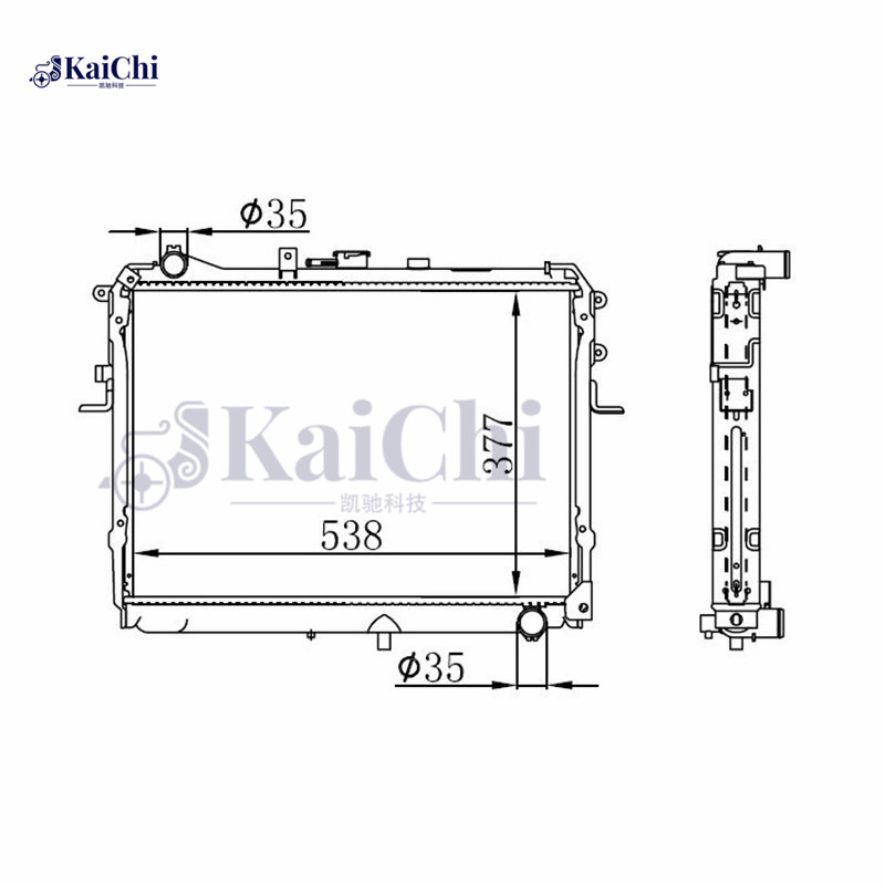 67358 Engine Cooling Radiator Mazda E-Van/Bongo SR2 E2200 2.2D 4WD  1997-2003 Manual / Mazda E-Van/Bongo SR2 E2200 2.2D 1997-2002 Manual