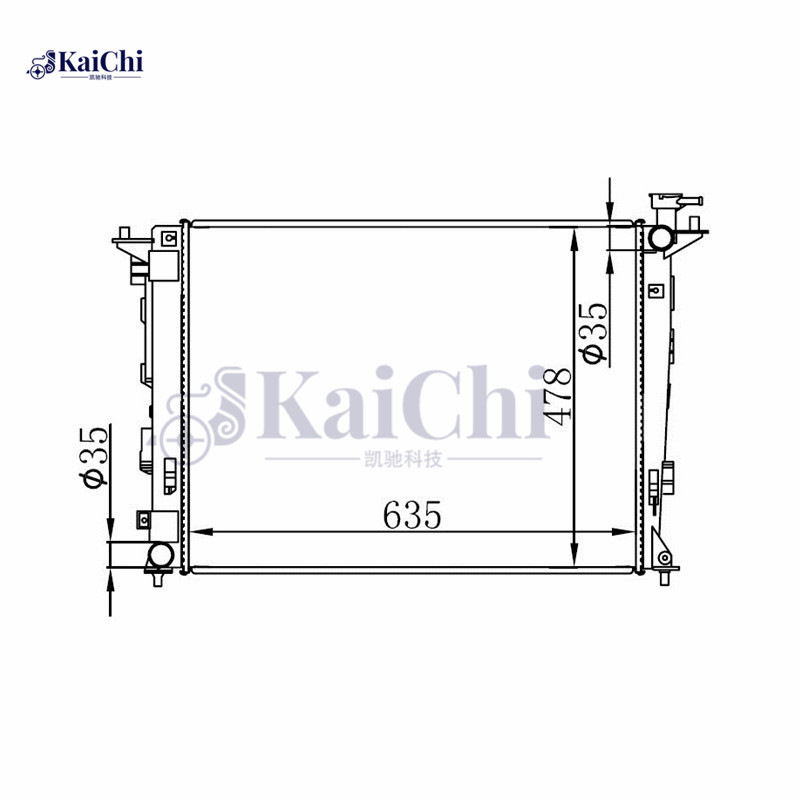 675018 Engine Cooling Radiator Hyundai ix35 LM/EL/ELH 2.0L 2010- Manual / Kia Sportage SL 2.0CVVT 2010- Manual