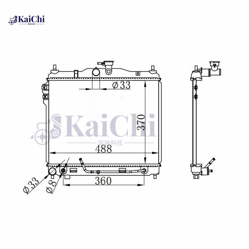 67496 OE Replacement Radiator Hyundai Getz TB 1.3L 2002-2005 / Hyundai Getz TB 1.3i 2002-2004 / Hyundai Getz TB 1.4i 2005-2010