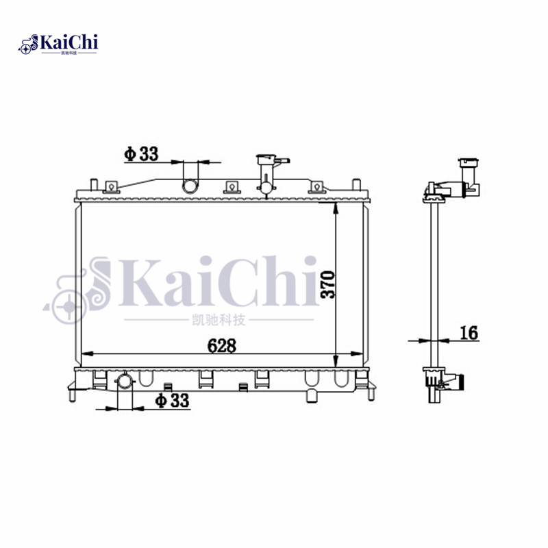 67509 Replacement Auto Radiator Hyundai Accent MK III MC G4EE 1.4GL 2005-2010 Manual / Hyundai Accent MK III Saloon MC G4EE 1.4GL 2005-2010 Manual / Hyundai Accent MK III Saloon MC G4ED 1.6GLS 2005-2010 Manual