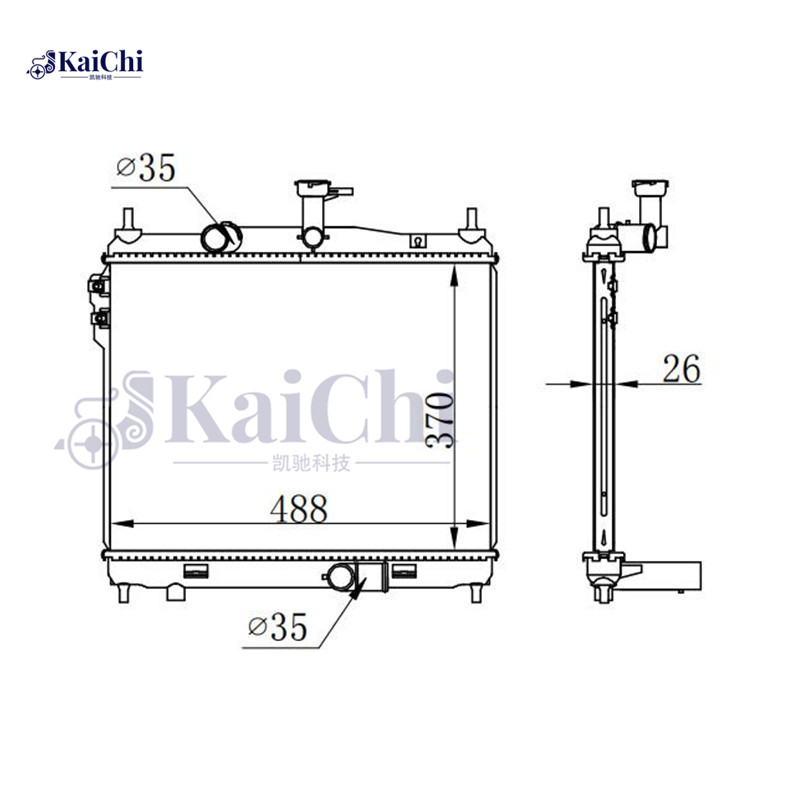 253101C650 OE Style Replacement Radiator Hyundai Getz TB D3EA 1.5CRDi 2003-2005 Manual / Hyundai Getz TB D4EA 1.5CRDi 2005-2009 Manual / Hyundai Getz TB D4EA 1.5CRDi GLS 2005-2009 Manual