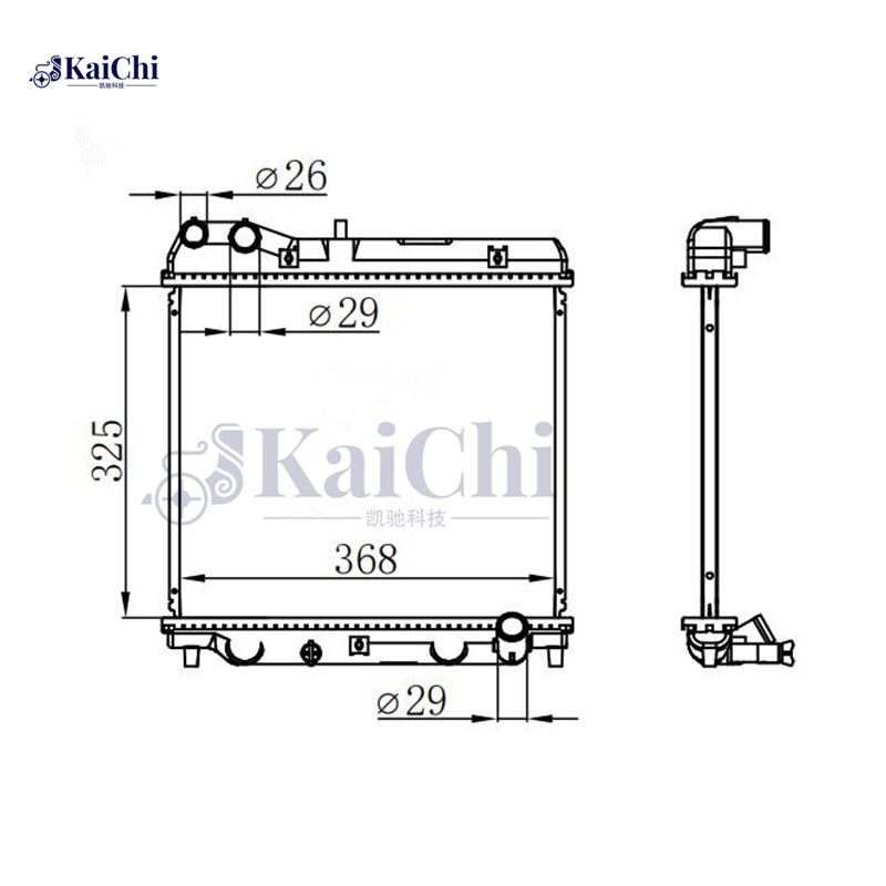 19010PWAG01 Engine Cooling Radiator Honda Jazz MK II GD/GE3/GE2 L12A1/L12A4 1.2i-DSI 2002-2008 Manual / Honda Jazz MK II GD/GE3/GE2 L13A1 1.3i-DSI 2002-2008 Manual