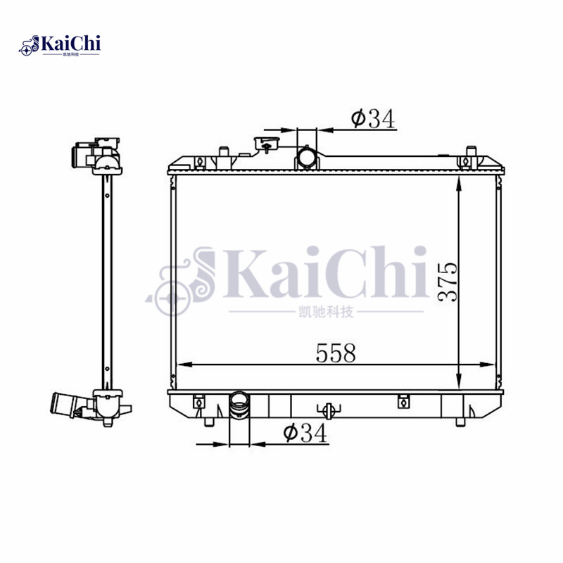 69400 Auto Radiator Suzuki Swift III MZ/EZ RS413 1.3L 2005- Manual / Suzuki Swift III MZ/EZ RS413 1.3L 4x4 2005- Manual /Suzuki Swift III MZ/EZ RS415 1.5L 2005- Manual /  Suzuki Swift III MZ/EZ RS416/RR416 1.6L 2006- Manual