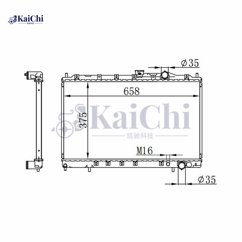 628431 Brazed Auto Radiator Mitsubishi Colt IV CA4A 1.6GLXi/1.8GTi/1992-1996 Manual / Mitsubishi Lancer V CB4A 1.6L/1.8L/2.0D 1992-1996 Manual / Mitsubishi Lancer V Estate/Wagon CB4W 1.6L/1.8L 1992-2003 Manual