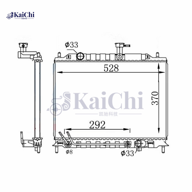 606221 Auto Parts Radiator Kia Rio Saloon MK II JB 1.5CRDi 2005-2011 / Kia Rio Hatchback MK II JB 1.6CVVT 2005-2011