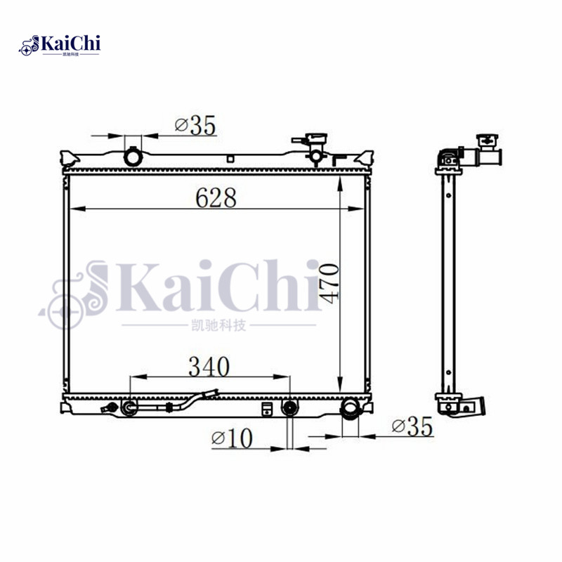 66682 Coolant Radiator Kia Sorento I JC 2.5CRDi 2006-2011