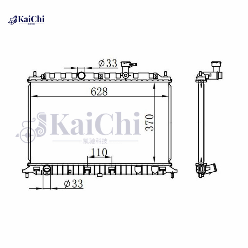 66687 Auto Radiator Kia Rio II JB G4EE 16V 1.4L 2005-2011 Manual / Kia Rio II JB G4ED 1.6CVVT 2005-2011 Manual / Kia Rio II Saloon JB G4EE 16V 1.4L 2005-2011 Manual / Kia Rio II Saloon JB G4ED 16V 1.6L 2005-2011 Manual