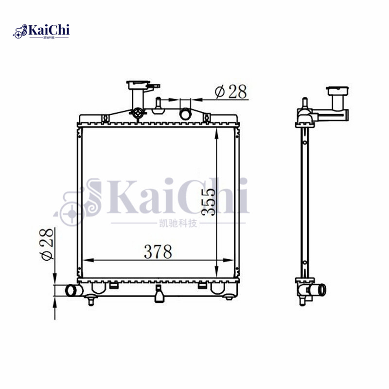 66760 Engine Cooling Radiator Kia Picanto I SA G4HC 1.0L 2004-2011 Manual / Kia Picanto I SA G4HE 1.0LPG 2009-2011 Manual / Kia Picanto I SA G4HG 1.1L 2004-2011 Manual / Kia Picanto I SA D3FA 1.1CRDi  2005-2011 Manual