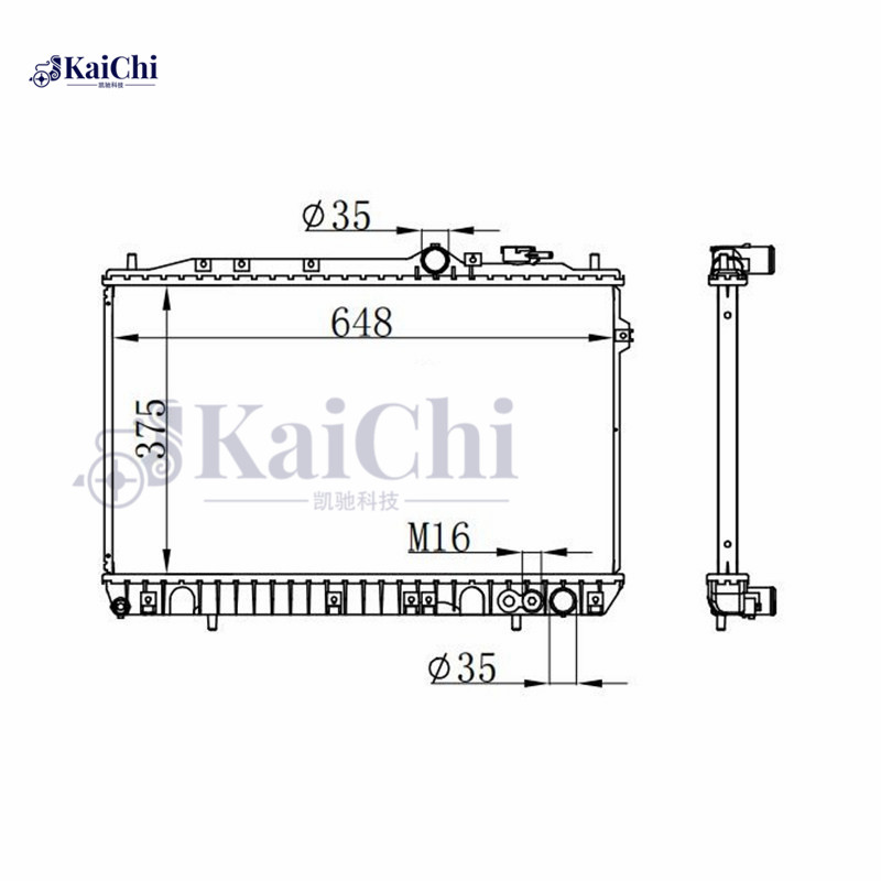 67014 Engine Cooling Radiator Hyundai Lantra MK I J-1 1.5L 1990-1995 Manual / Hyundai Lantra MK I J-1 1.6L 1990-1995 Manual / Hyundai Lantra MK I J-1 1.8L 1990-1995 Manual