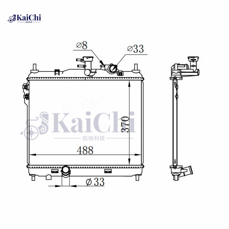 67048 Engine Cooling Radiator Hyundai Click TB 1.5CRDi 2003-2005 Manual / Hyundai Getz Hatchback TB 1.5CRDi 2003-2006 Manual